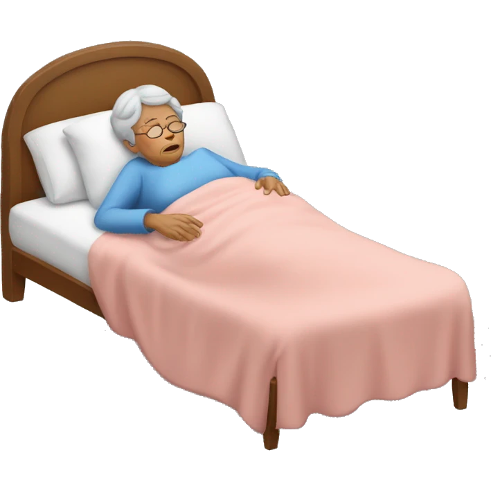 grandma sleeping uncomfortable emoji