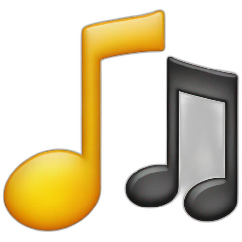 music notes with speaker emoji