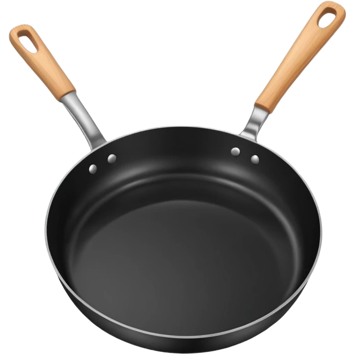 a black pan and spatula inside emoji