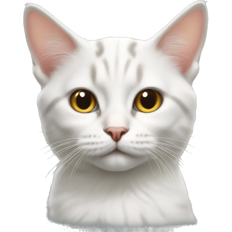 Hyper realistic cute cat emoji