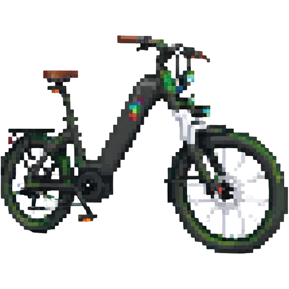 black e-bike emoji