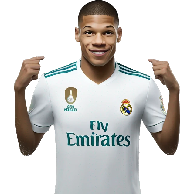 Mbappé signe in Real Madrid emoji