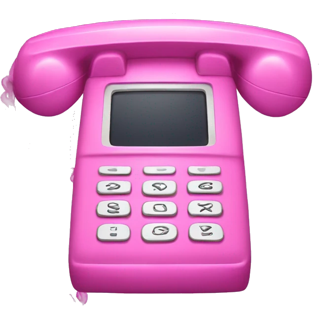 2000s pink flip phone emoji