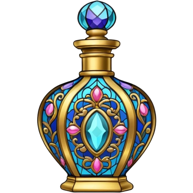 Stained glass perfume emoji