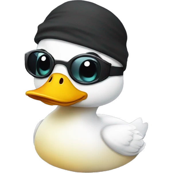 duckling wearing an eyepatch and a hook emoji