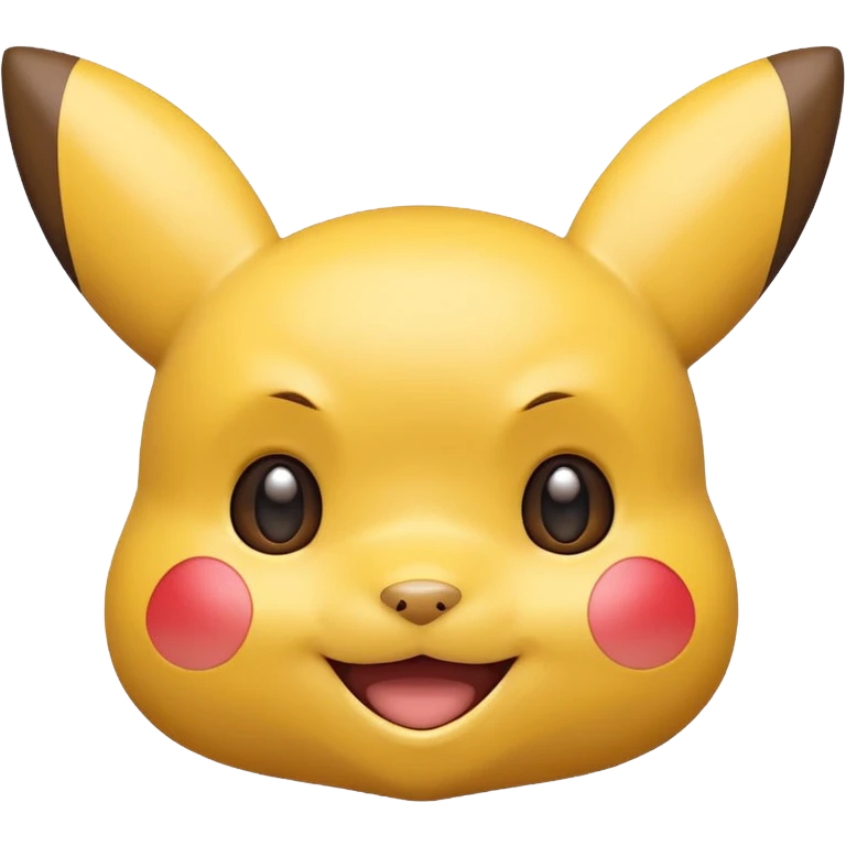 single smiling pikachu face emoji