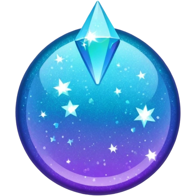 glitter flocus ice cian and purple emoji