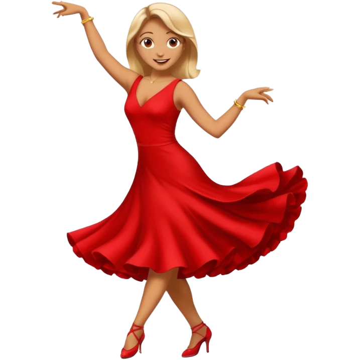 tango dancing woman emoji profile photo emoji