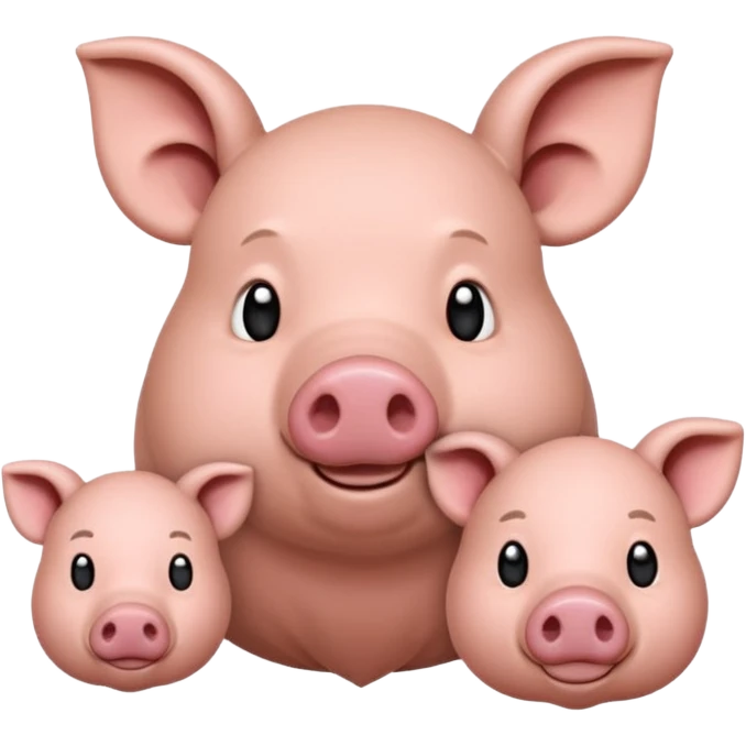Une fourmi et un cochon dinde devant un trisomique  emoji