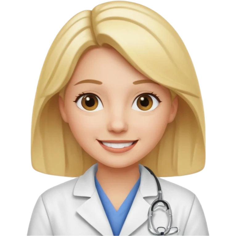 female blonde vet emoji