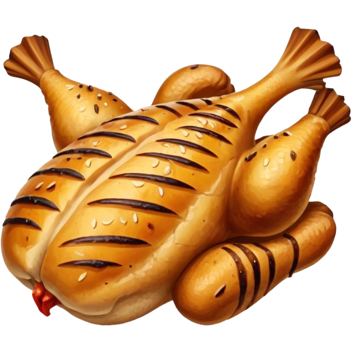 grilled chicken emoji