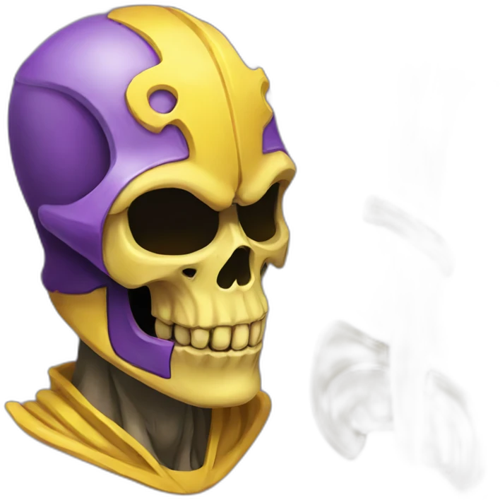 skeletor yellow and purple emoji