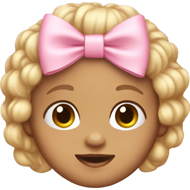 Baby pink bow emoji