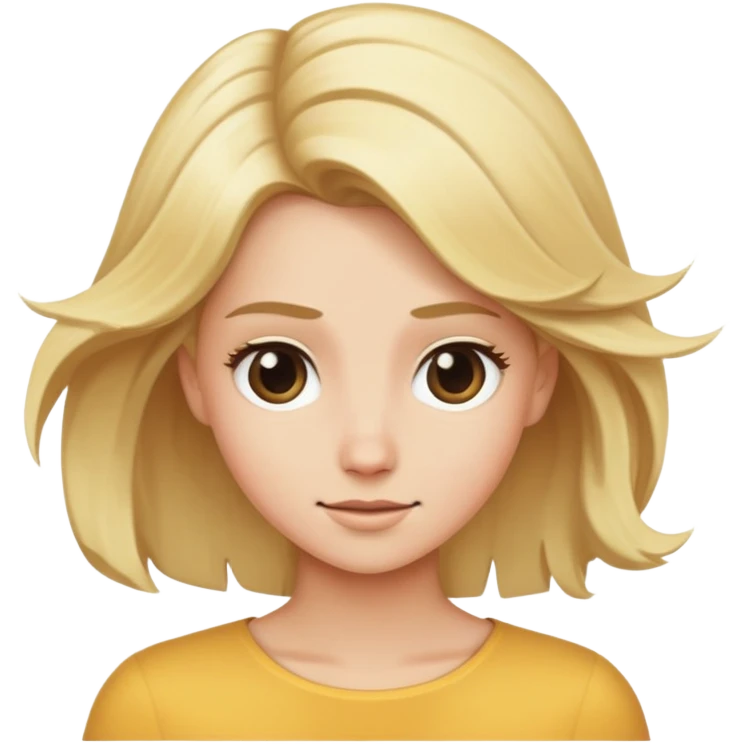 hair flip blonde emoji