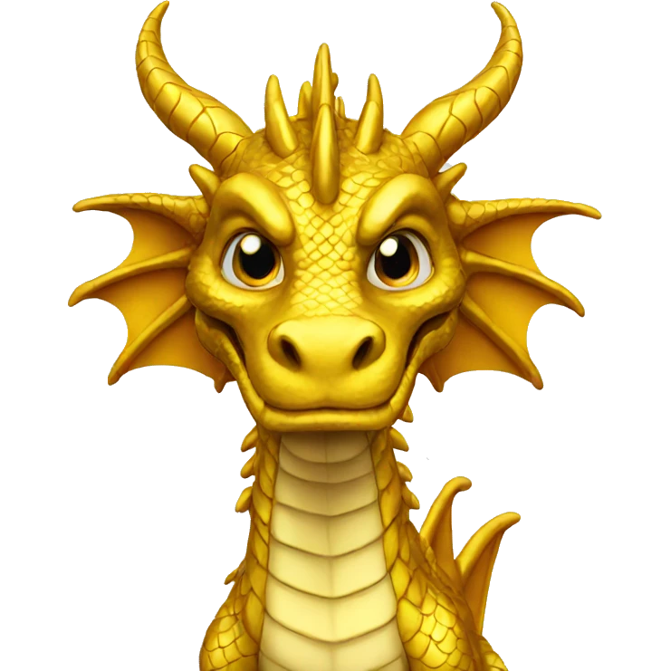 Gold dragon emoji
