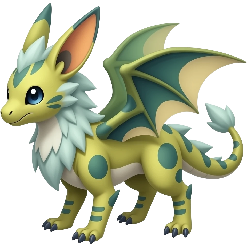 Chimera-Latios-Trico-Nargacuga-Silvally-Gryphon-fusion-hybrid-animal-creature with long ears emoji