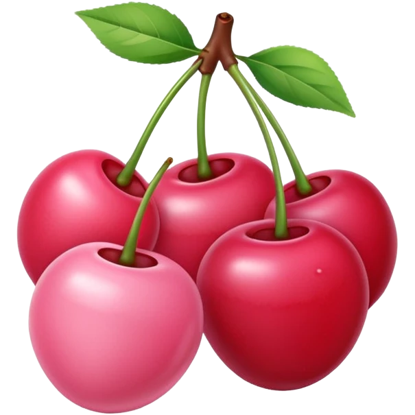 Baby Pink cherries emoji