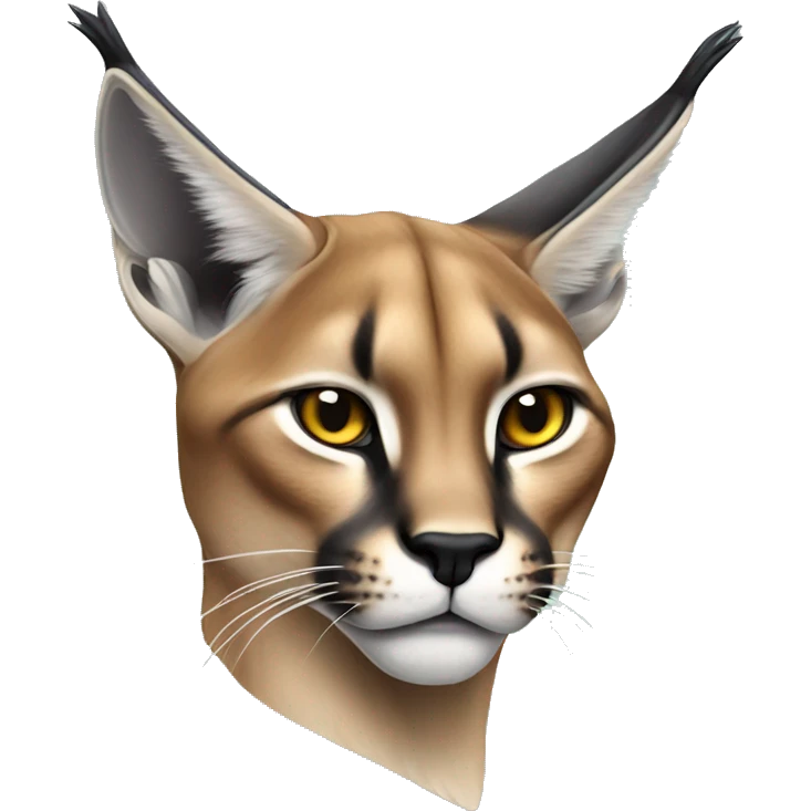 Cool caracal lynx emoji