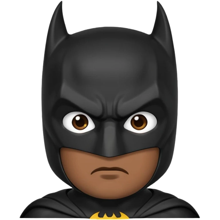 Batman emoji with no emotions  emoji