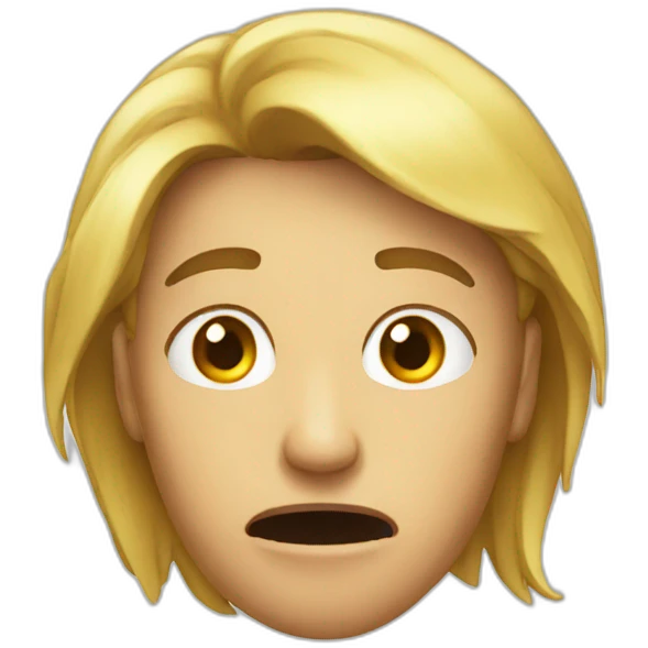 Mortified emoji