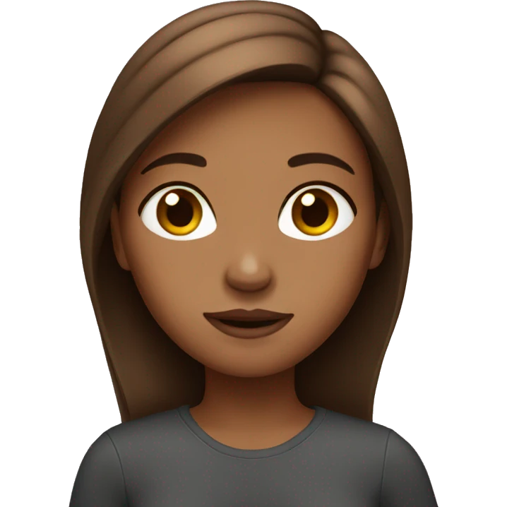 brown hair girl emoji