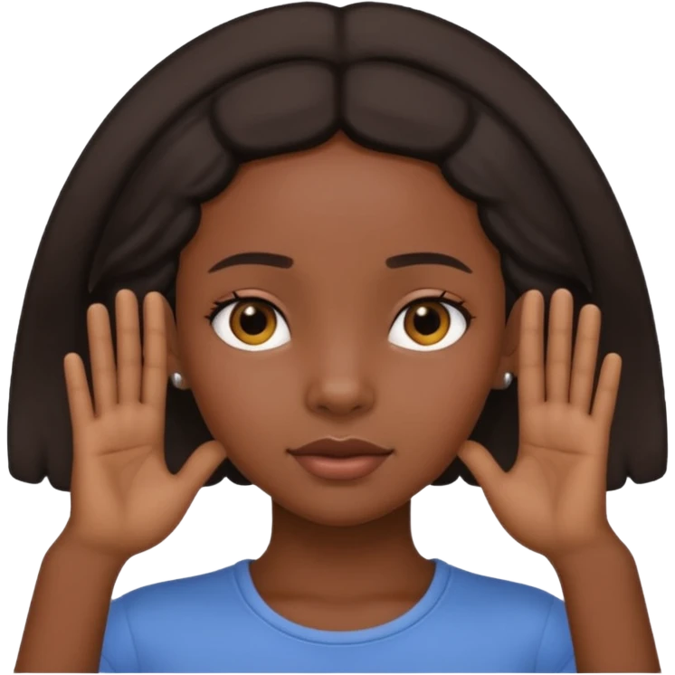 👧🏾👂🏾🤏🏾 emoji