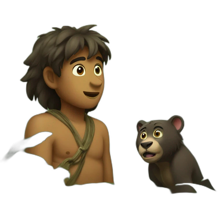 Mowgli jungle emoji