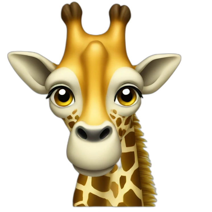 Girafe qui nage emoji