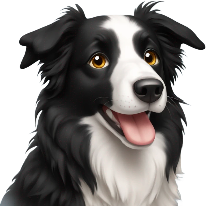 Cute border collie  emoji