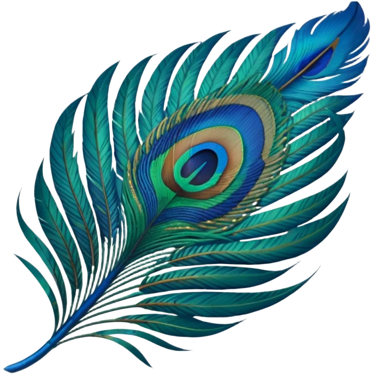 Peacock feather emoji