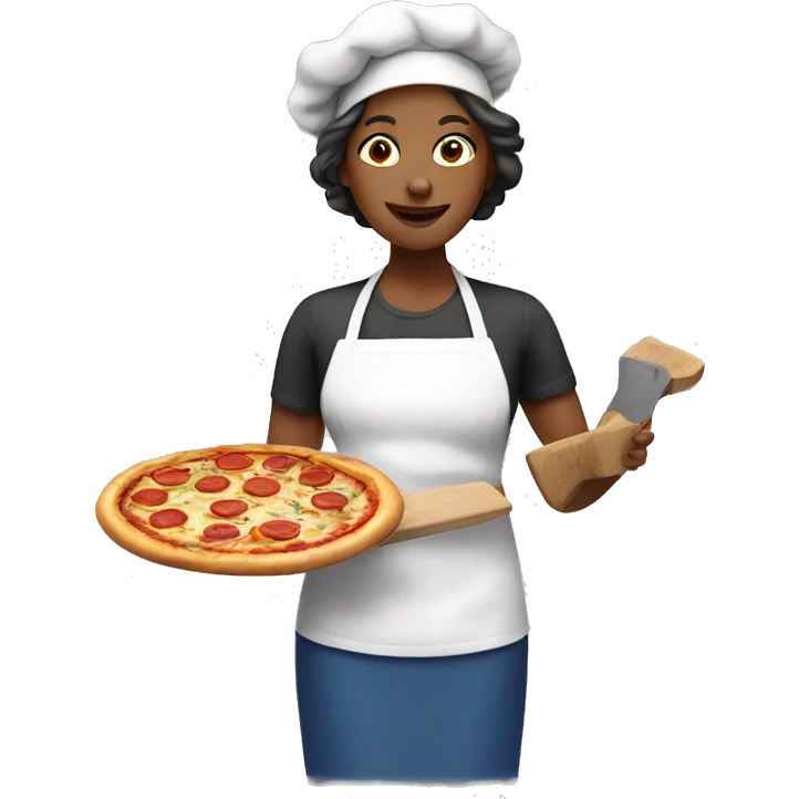 mom cooking pizza emoji