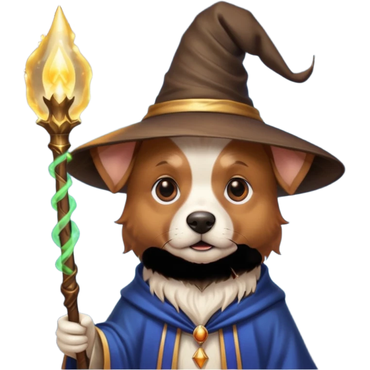 Dog wizard emoji