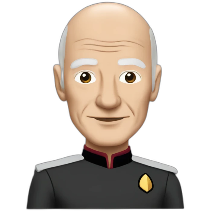 Captain Jean luc Picard from star trek emoji