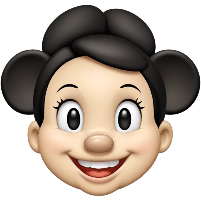 female mickey mouse face emoji emoji