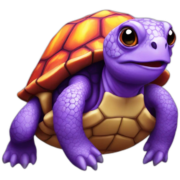 purple fire turtle emoji