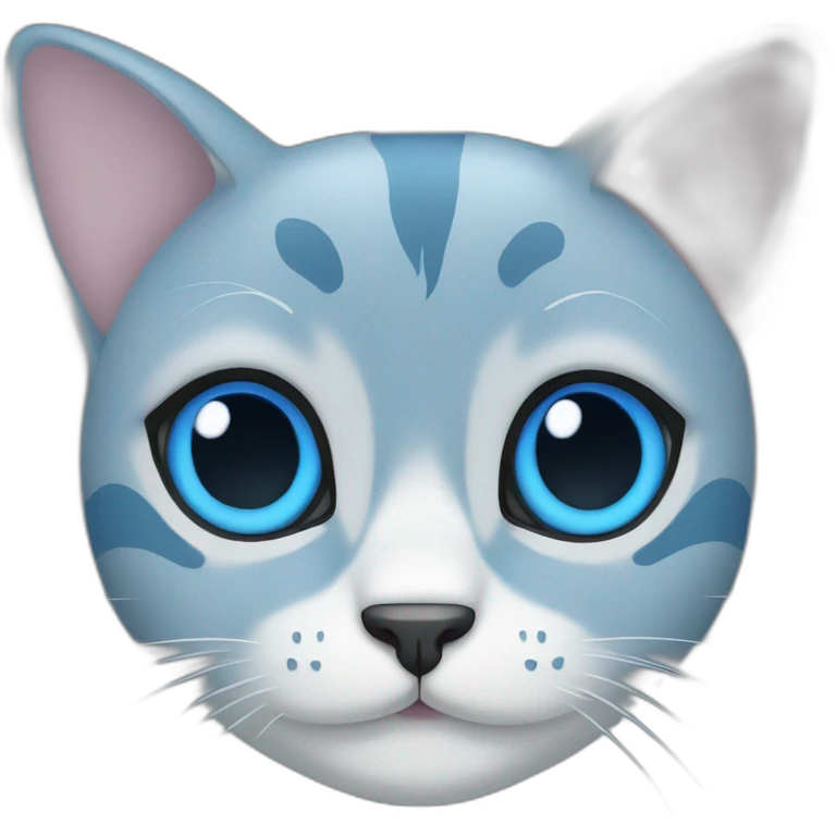 blue cat emoji