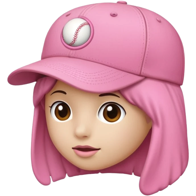 Pink cap emoji