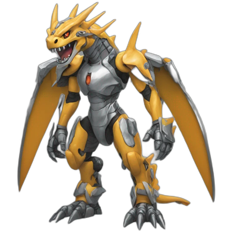 metal greymon digimon emoji