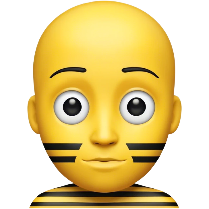 A robber emoji a yellow person with black white stripes and yea emoji