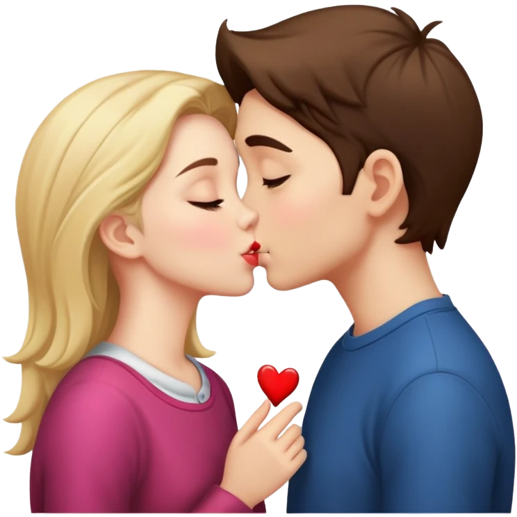 Boy kiss girl  emoji