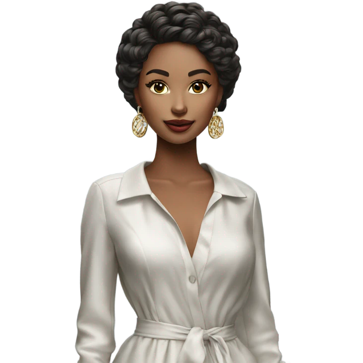 Hyper Realistic beautiful dolce fashion model  emoji