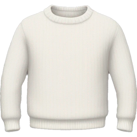 white sweater  emoji