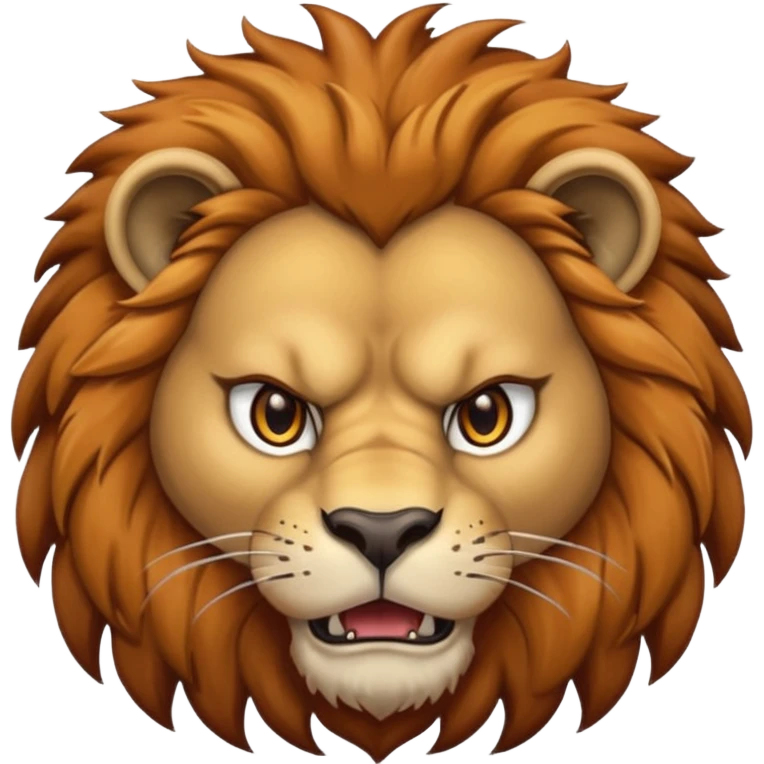 Angry lion emoji