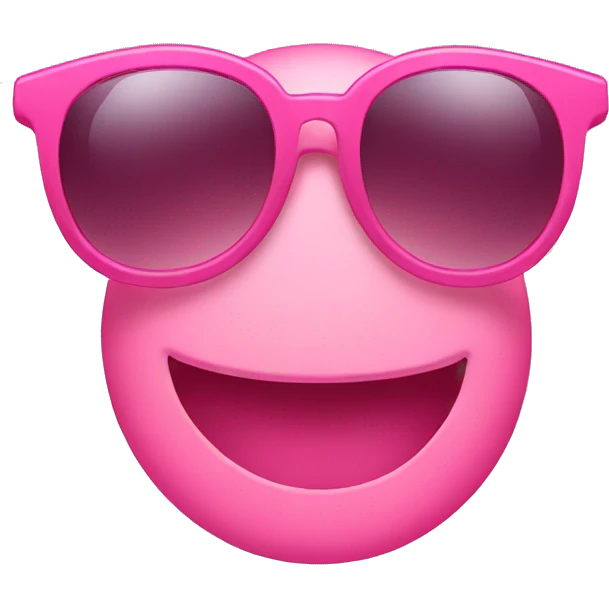pink emoji sunglasses smile emoji