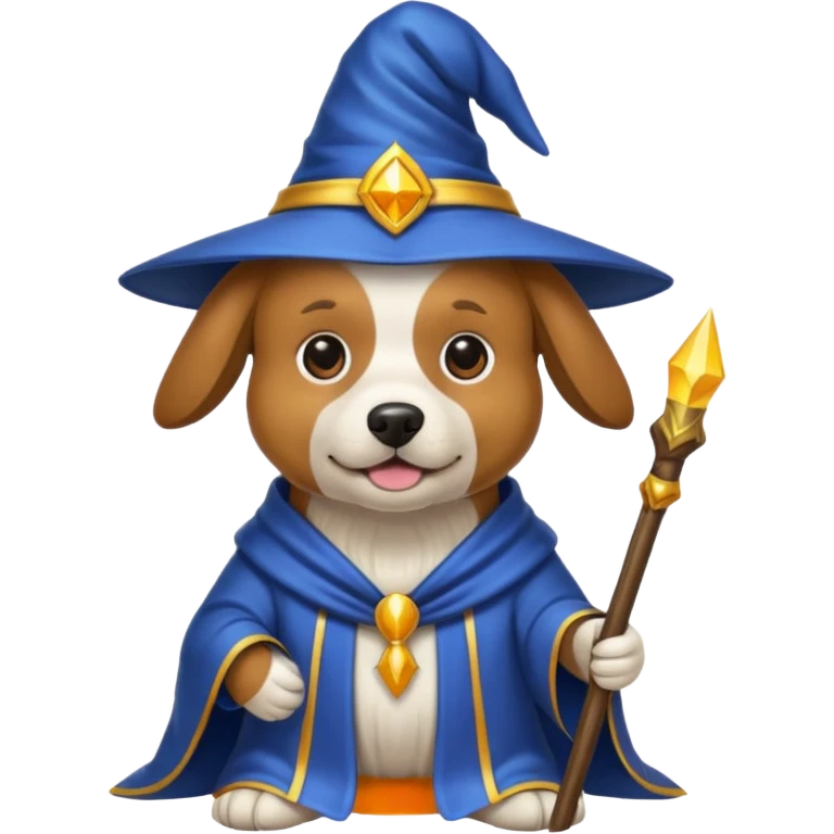 Dog wizard emoji
