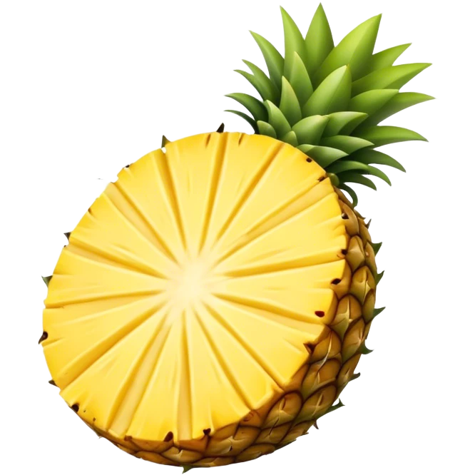 A piece of a pineapple slice emoji