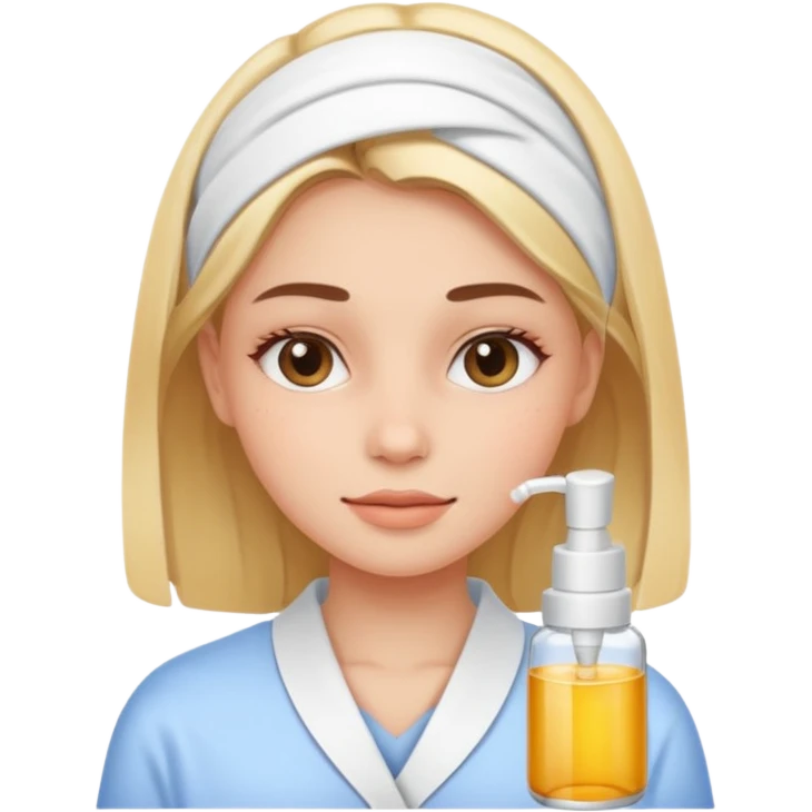 Chica con sckincare emoji