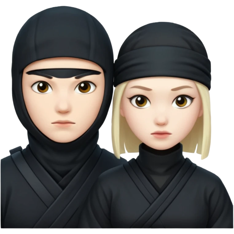Ninja and a girl emoji