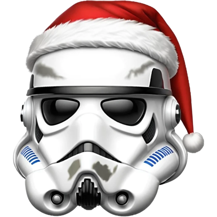 storm trooper helmet santa emoji