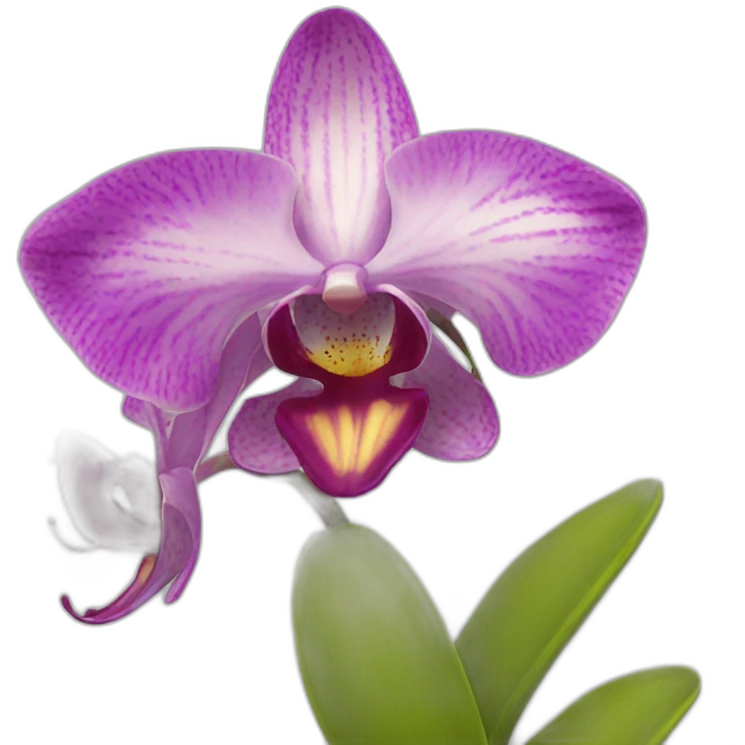 Cat orchid emoji